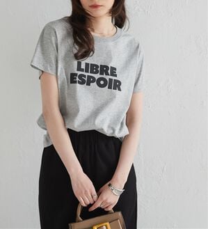 RANAN（ラナン）の「【汗シミ防止】ロゴプリントT（Tシャツ）」｜グレー系
