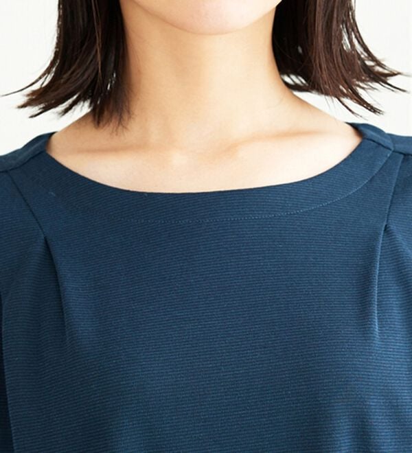 BELLUNA（ベルーナ）の「かのこ素材肩タックデザインワンピース（チュニック）」｜詳細画像