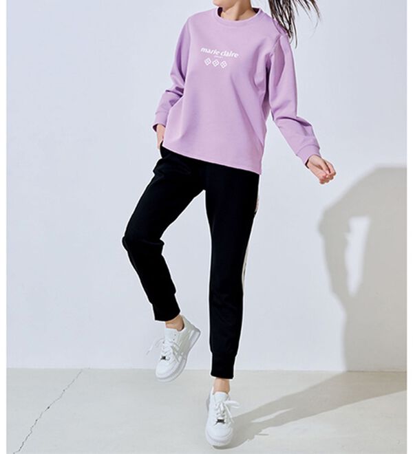 RANAN（ラナン）の「裾スリットジョガーパンツ＜ｍａｒｉｅ　Ｃｌａｉｒｅ　ＳＰＯＲＴ＞（フルレングスパンツ）」｜詳細画像