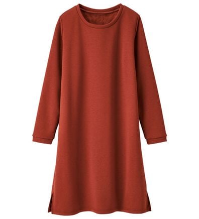 RANAN（ラナン）の「【吸湿発熱】シンプルチュニックワンピース（チュニックワンピース）」