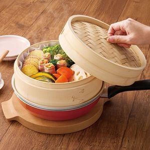 「たっぷり入る蒸しセイロ（調理器具）」｜詳細画像