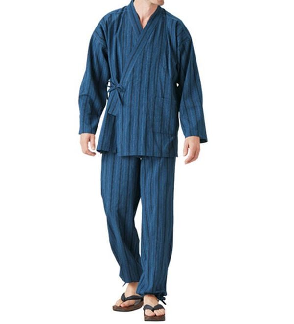 「さらっと快適しじら作務衣（メンズ和装・浴衣・和装グッズ）」｜詳細画像