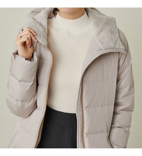RANAN（ラナン）の「暖かファーフード使いすっきりダウンコート（ダウンコート・ジャケット・ベスト）」｜詳細画像