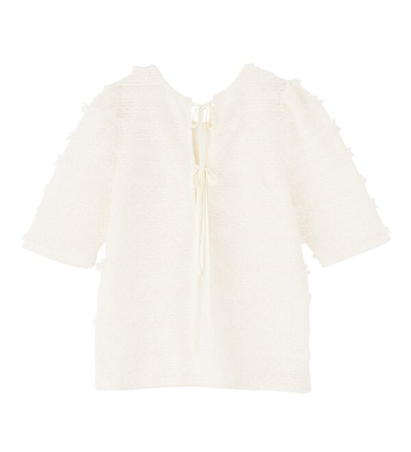 RANAN（ラナン）の「フリルレースパフスリーブトップス（カットソー）」｜詳細画像