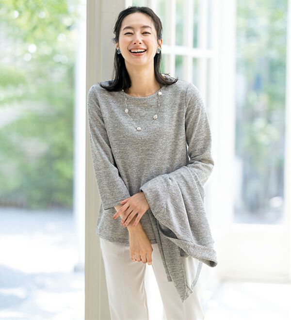 ルフラン（ルフラン）の「軽やかな着心地！メランジ調アンサンブル（アンサンブル）」｜詳細画像