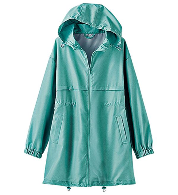 BELLUNA（ベルーナ）の「はっ水加工軽量パーカー（ポーチ付）（パーカー）」｜杢ミント