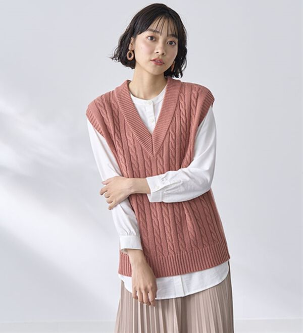 BELLUNA（ベルーナ）の「ニットベストアンサンブル（ベスト）」｜詳細画像