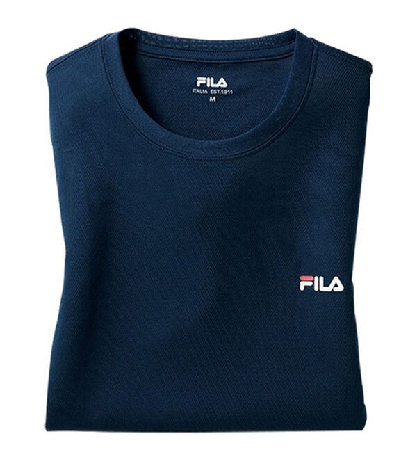 LAVIENNE（ラヴィエンヌ）の「ＦＩＬＡメッシュインナーＴシャツ（Tシャツ）」｜ネイビー