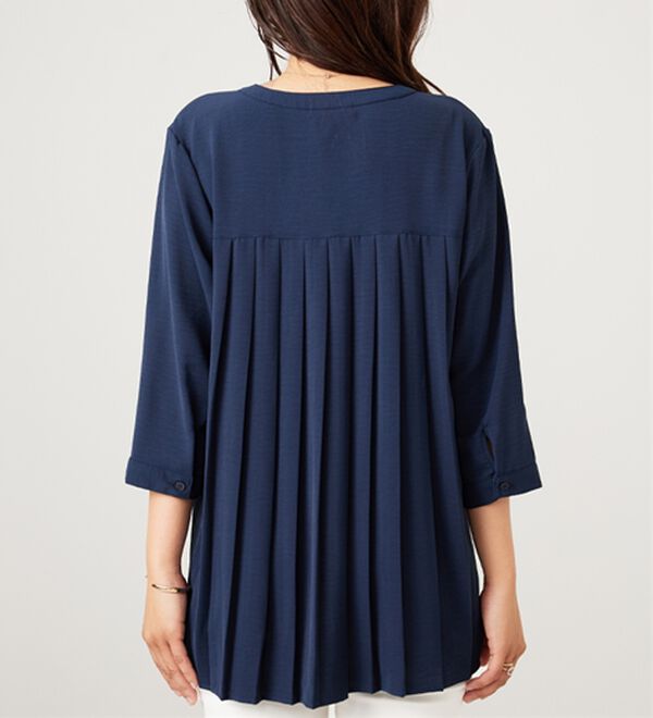 BELLUNA（ベルーナ）の「【新色追加】機能付！バックプリーツチュニック（チュニック）」｜詳細画像
