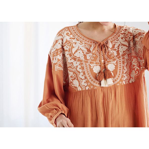 RANAN（ラナン）の「楊柳刺しゅうブラウス（ブラウス）」｜詳細画像