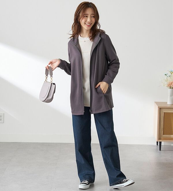 BELLUNA（ベルーナ）の「まるで着る毛布！静電防止付裏ファーブルゾン（その他カーディガン）」｜詳細画像