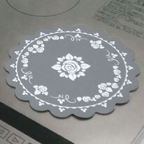 「ＩＨ／ガスマット　ローズ柄　２枚組（その他キッチン用品）」