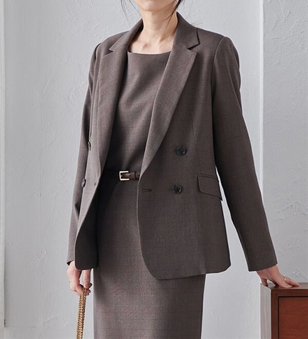 RANAN（ラナン）の「洗える！ダブルブレストジャケット（テーラードジャケット）」｜詳細画像
