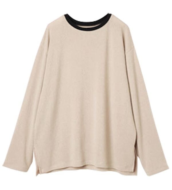 RANAN（ラナン）の「配色使いニットソープルオーバー（カットソー）」｜詳細画像