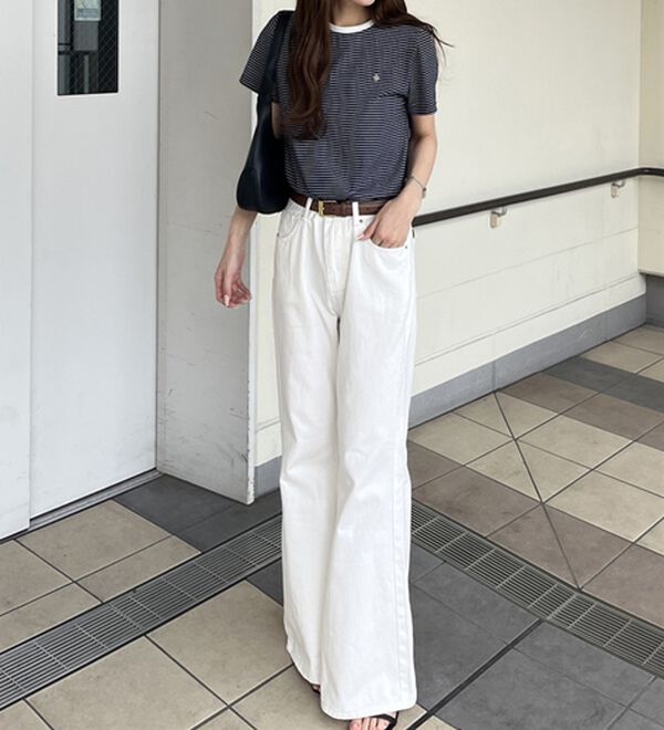 GeeRA（ジーラ）の「ボーダー配色Ｔシャツ（カットソー）」｜詳細画像