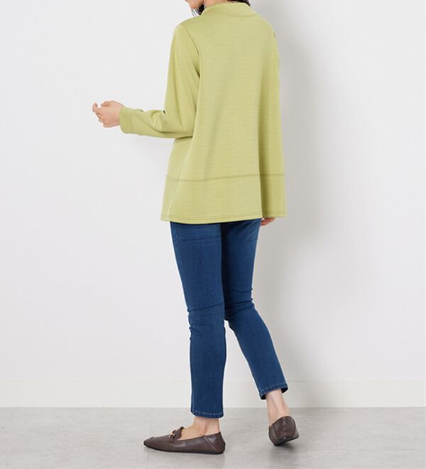 BELLUNA（ベルーナ）の「ワイドネック切替デザインプルオーバー（カットソー）」｜詳細画像