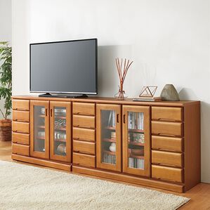 「日本製多サイズリビングボード（衣類・布団収納）」｜ナチュラル