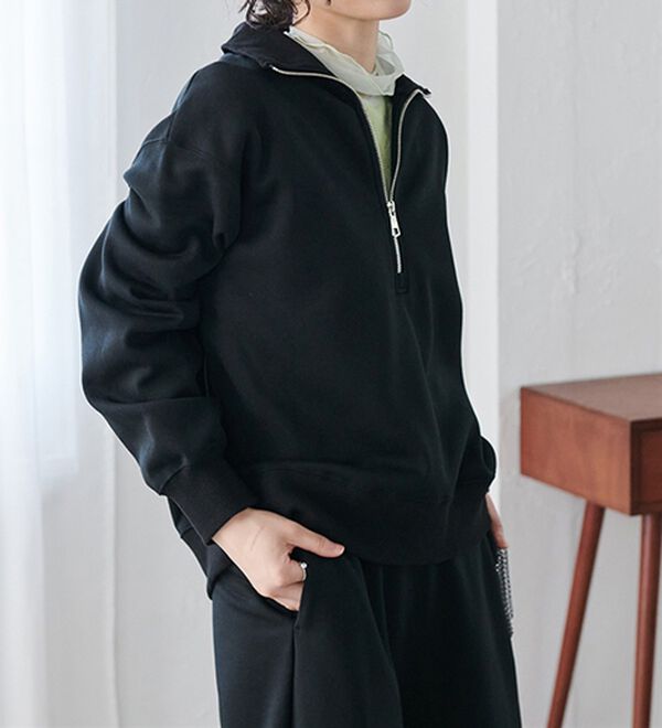 RANAN（ラナン）の「＜ＨＩＧＨ　ＳＰＥＣ＞毛玉になりにくい！ジップデザインセットアップ（セットアップ）」｜詳細画像