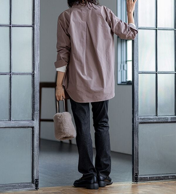 BELLUNA（ベルーナ）の「【選べる裏側】ぐん伸びニットデニムパンツ（フルレングスパンツ）」｜詳細画像