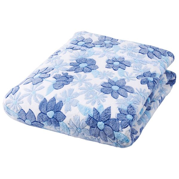 「大判花柄ケット２色組（肌掛布団・タオルケット）」｜詳細画像