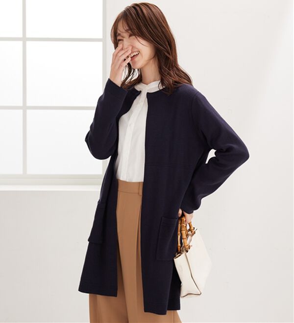 BELLUNA（ベルーナ）の「嬉しい機能付！ミラノリブカーディガン（ニットカーディガン）」｜詳細画像