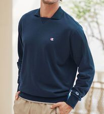 「＜チャンピオン＞衿デザイントレーナー（メンズトレーナー）」