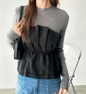 GeeRA（ジーラ）の「ビスチェドッキングニット（ニット・セーター）」｜詳細画像