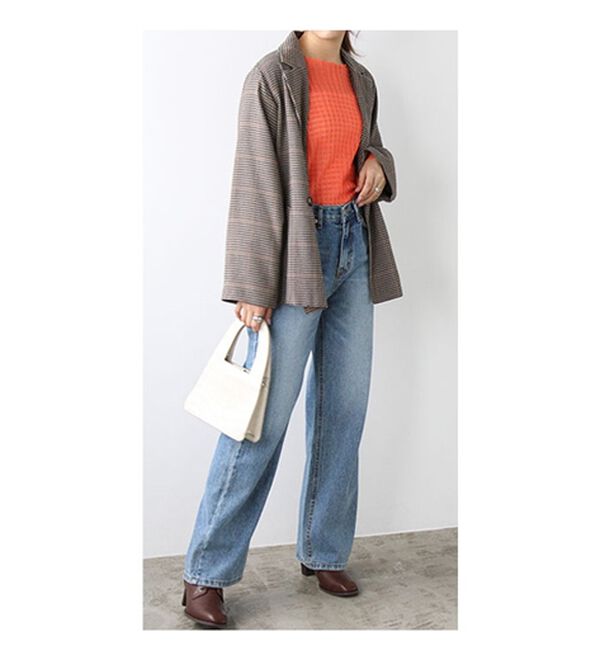 GeeRA（ジーラ）の「ジャカードシアーニットプルオーバー（ニット・セーター）」｜詳細画像