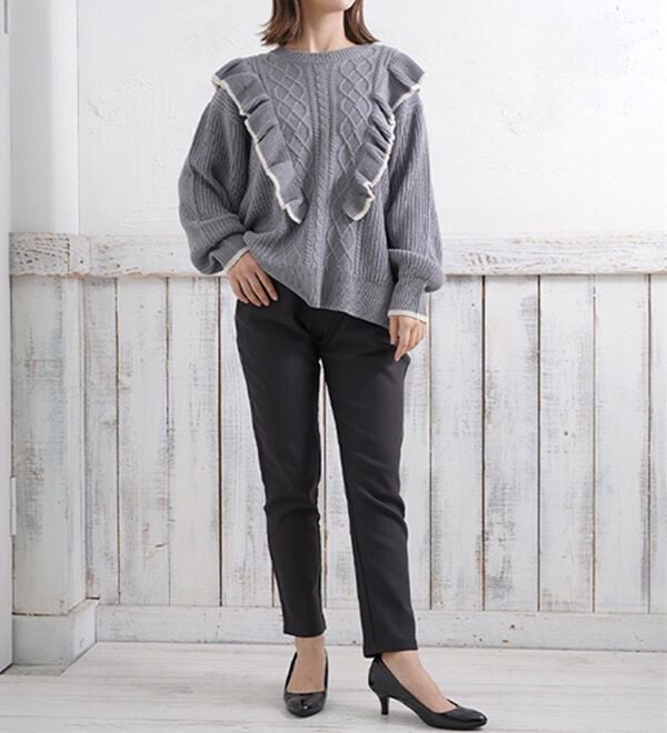 A HAPPY MARILYN（アハッピーマリリン）の「【Ｍ～８Ｌ】楽ちん暖かスキニーパンツ（スリム・スキニーパンツ）」｜詳細画像