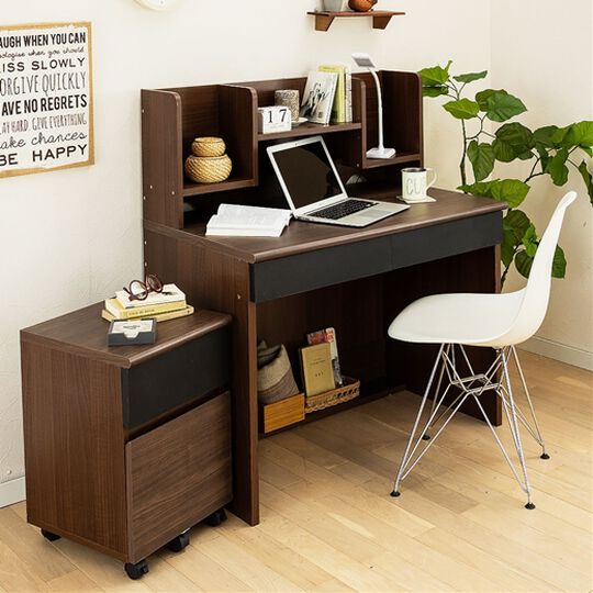 大きくなっても使えるコンパクトデスク３点セット＜デスク・ワゴン学習