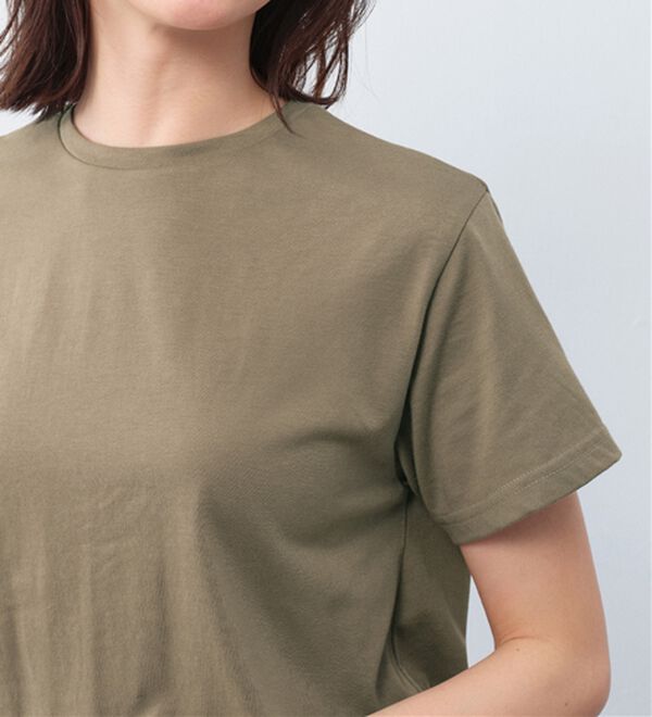 Viola e Viola（ヴィオラ エ ヴィオラ）の「【Ｍ～５Ｌ】ゆったり異素材ドッキングワンピース（ドッキングワンピース）」｜詳細画像