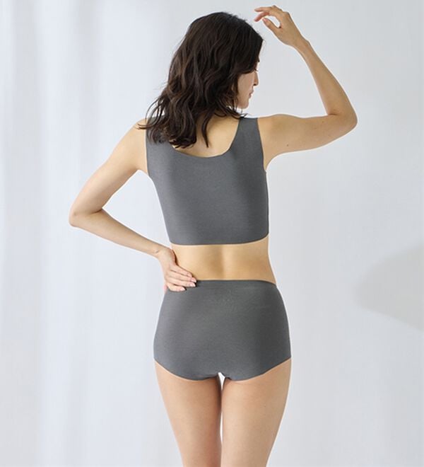 LAVIENNE（ラヴィエンヌ）の「【ノーブラ感覚】締め付けから解放する綿混のスーピタリラックスブラ・ショーツ（別売）（ブラジャー）」｜詳細画像