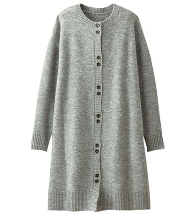 BELLUNA（ベルーナ）の「メランジ調ボタンデザインニットカーディガン（ニットカーディガン）」