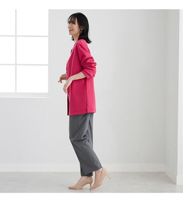 BELLUNA（ベルーナ）の「時短コーデ！ダンボール素材ロングカーデアンサンブル（アンサンブル）」｜詳細画像