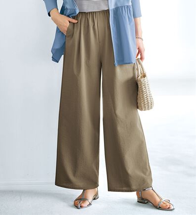 BELLUNA（ベルーナ）の「【快適Ｌａｂ．】驚きの軽さ！エアリードライワイドパンツ（ワイドパンツ・ガウチョ）」