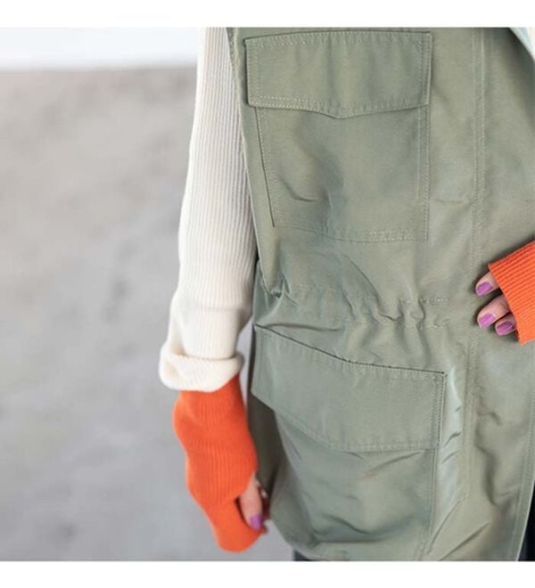 GeeRA（ジーラ）の「スタンドカラーミリタリーベスト（ベスト）」｜詳細画像