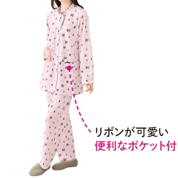 「【２着組】フリルが可愛い快眠キルトパジャマ（パジャマ・ルームウェア）」｜詳細画像