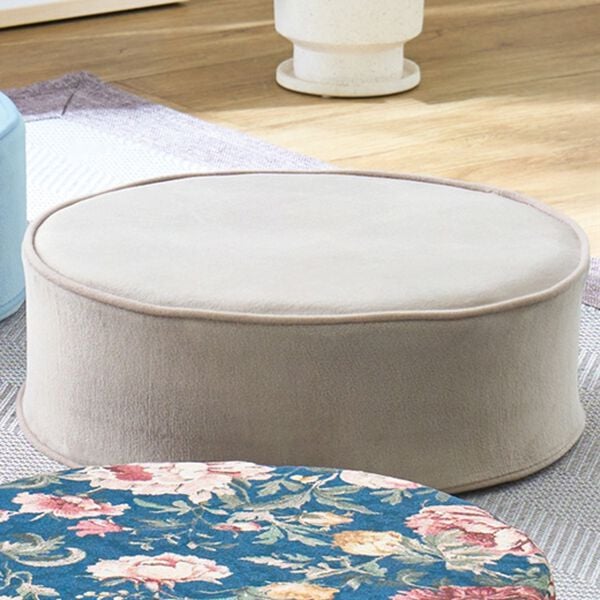 「便利な極厚クッション（クッション・クッションカバー）」｜無地モカ