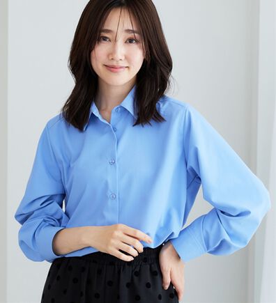 BELLUNA（ベルーナ）の「《快適Ｌａｂ．》イージーケア！コットンタッチシャツ（シャツ）」