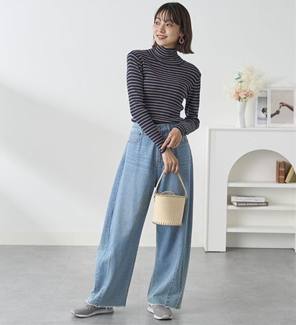 BELLUNA（ベルーナ）の「＜＆ｃｏｃｏｃｈｉ＞ハピネスコットン１００％ニットレギンス（スパッツ・レギンス）」｜詳細画像