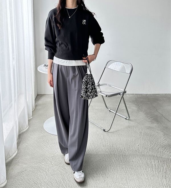 GeeRA（ジーラ）の「アンドハートショートスウェット（カットソー）」｜詳細画像