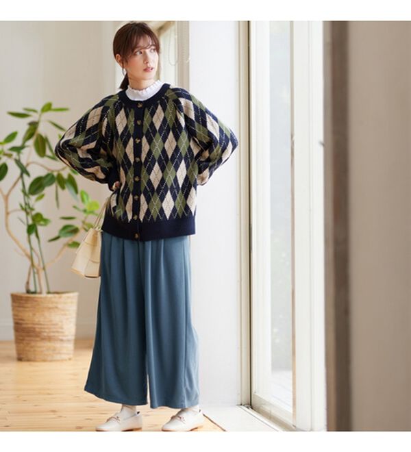 Viola e Viola（ヴィオラ エ ヴィオラ）の「綿１００％スモッキング衿＆袖プチハイトップス（カットソー）」｜詳細画像