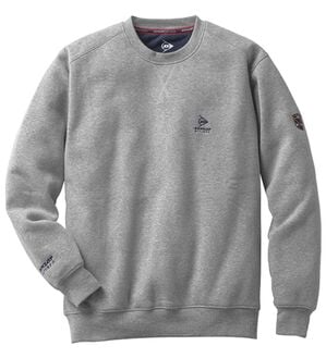 「＜ダンロップ・リファインド＞毎日活躍大人の柔らかトレーナー（メンズトレーナー）」｜杢グレー