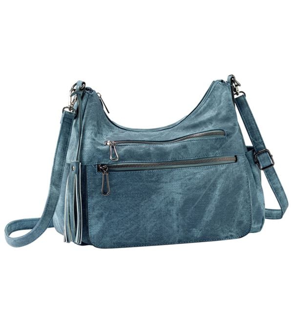 BELLUNA（ベルーナ）の「タッセル付多収納デニム調２ＷＡＹバッグ（ショルダーバッグ）」｜詳細画像