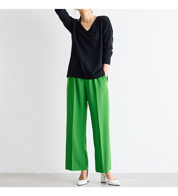 RANAN（ラナン）の「Ｖネックカシミヤタッチニット（ニット・セーター）」｜詳細画像