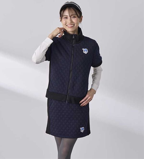 BELLUNA（ベルーナ）の「【タキシードサム】リブ切替キルト風スカート（ミニスカート）」｜詳細画像