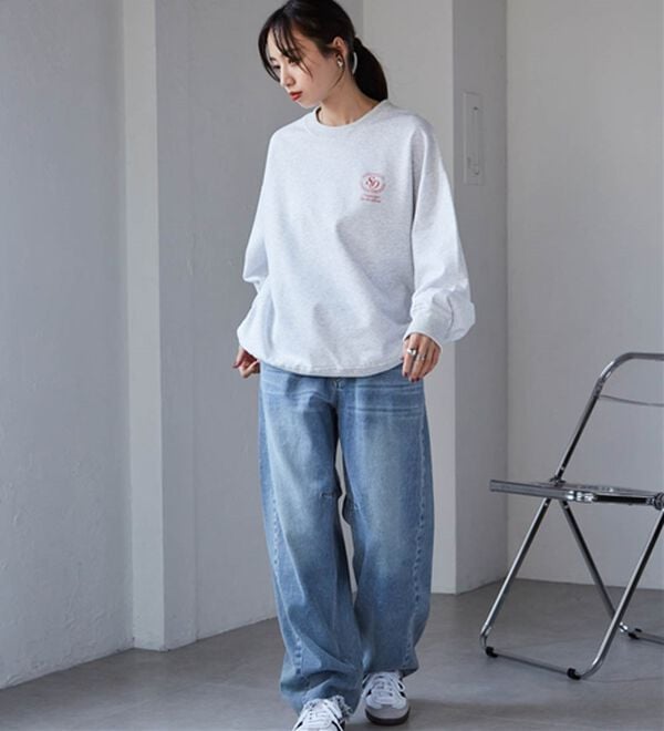 RANAN（ラナン）の「バックロゴ刺しゅうスウェット（トレーナー・スウェット）」｜詳細画像
