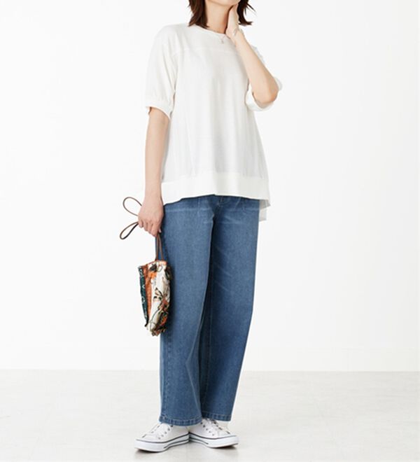 BELLUNA（ベルーナ）の「【Ｌａｇｒｉｌｕａ】後ろチュール切替プルオーバー（カットソー）」｜詳細画像