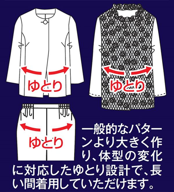 ルフラン（ルフラン）の「【３点セット】新・ゆとり設計３点セットスーツ（ブラックフォーマル（喪服・礼服））」｜詳細画像