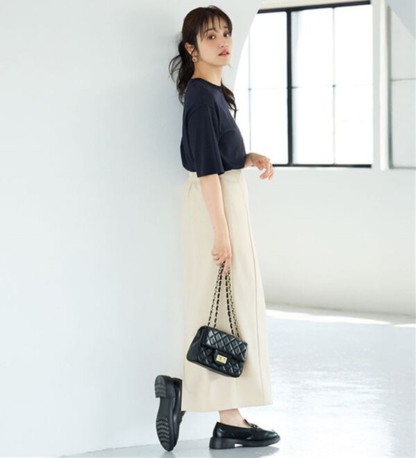 BELLUNA（ベルーナ）の「肌に張り付かない！シャリ冷や高見えニットＴ（ニット・セーター）」｜詳細画像